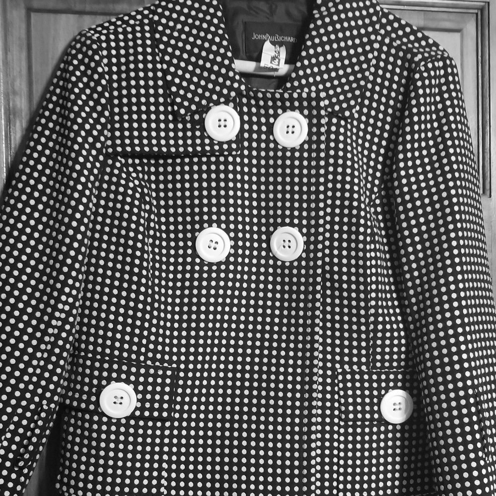 Black & White polka dot jacket